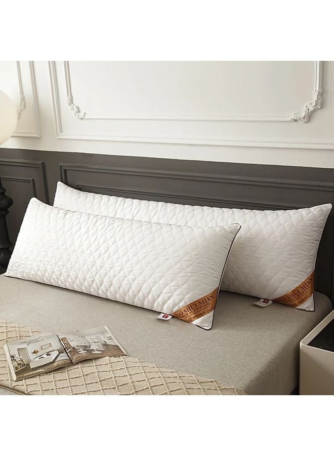 Premium Body Pillow White 20x40 Inch Soft Quilted Core for Neck Support Back Side Sleepers Machine Washable - Image 5